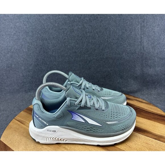 Altra Womens 7 Sneakers Ego Max Aloa5484254 Paradigm 6 Running Gray Blue - Picture 1 of 13